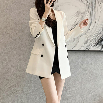 Veste oversize à double boutonnage pour femmes Chic und Stil