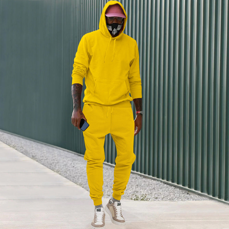 Men's casual hoodie and high-waisted jogger pants Chic and Style