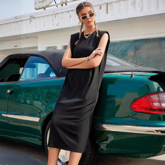 Robe maxi femme sans manches avec design élégant et coupe Chic und Stil
