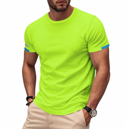 T-shirt fonctionnel sportif pour hommes en matériau mesh respirant Chic und Stil