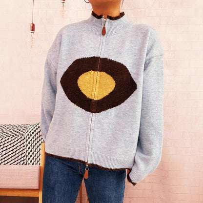 Pull femme douillet avec design accrocheur Chic und Stil