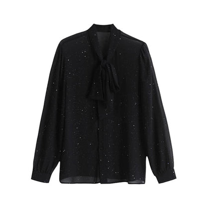 Blouse Élégante à Nœud Papillon Femme Chic und Stil 1750846558