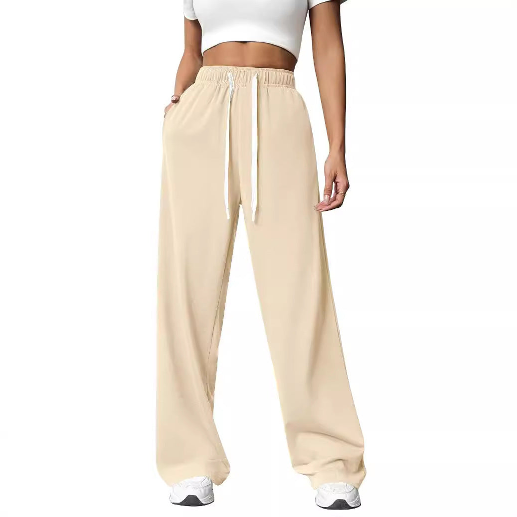 Wide lounge pants for women with adjustable drawstring Chic and Style