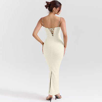 Robe maxi bodycon sans bretelles Chic und Stil
