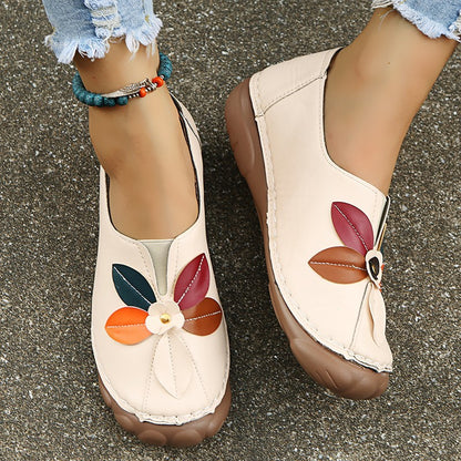 Ballerines confortables pour femmes avec design floral et bande élastique Chic und Stil