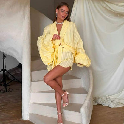 Dames élégant kimono avec des manches volumineuses Chic und Stil