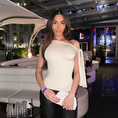 Haut à nouer asymétrique pour femmes Chic und Stil