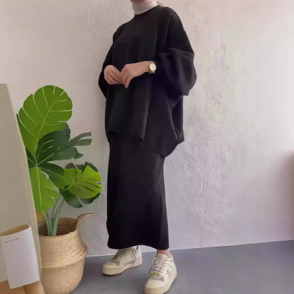 Dames Ensemble de sweat décontracté avec une coupe ample et des poches confortables Chic und Stil