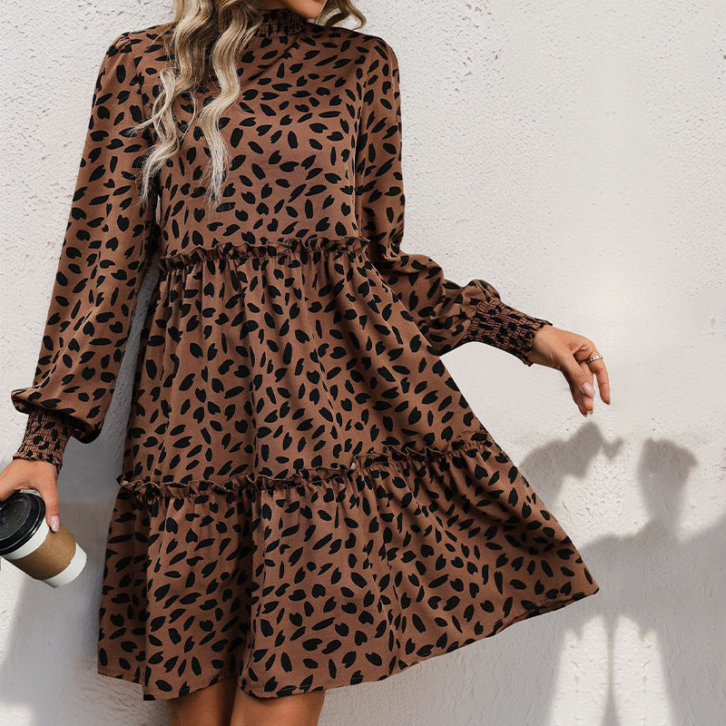 Robe mini décontractée pour dames avec volants et coupe ample Chic und Stil