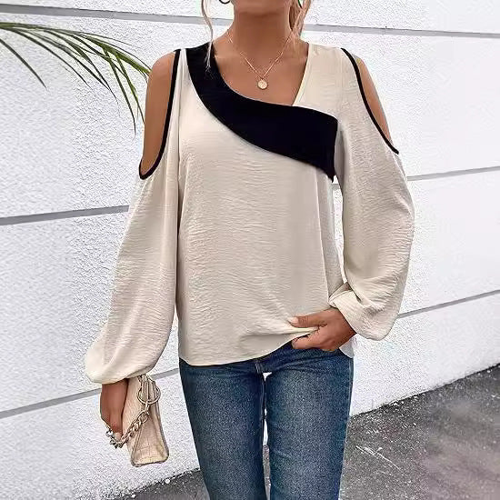 Dames Designer-top avec manches à découpes Chic und Stil