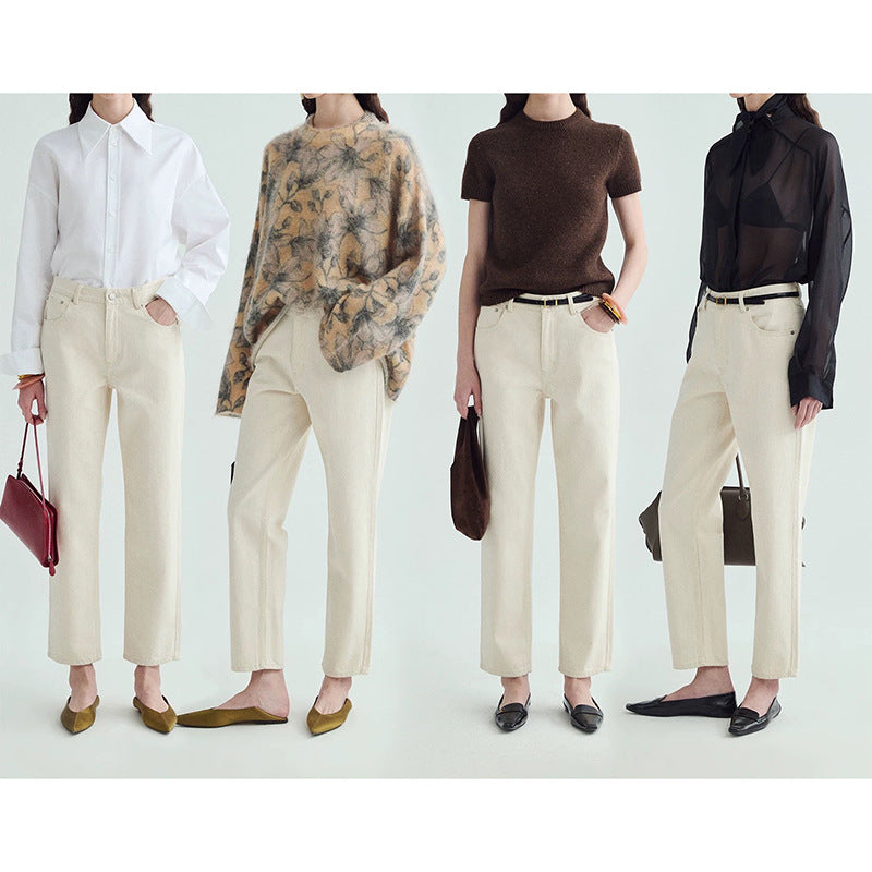 Women's High-Rise Tailored Trousers Chic und Stil