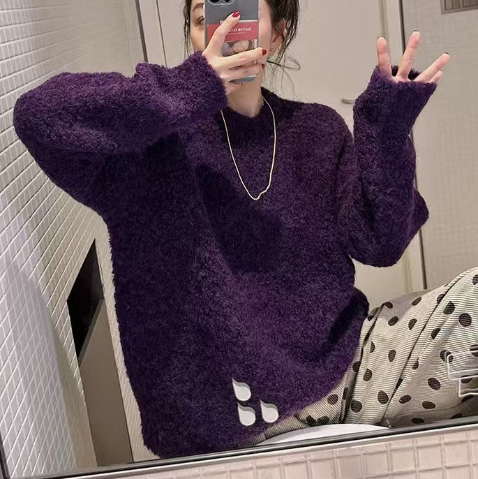 Femmes Pull oversized douillet en matériau doux Chic und Stil