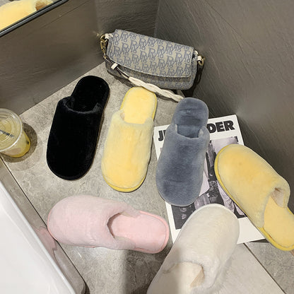 Dames Chaussons en peluche en matériau doux Chic und Stil