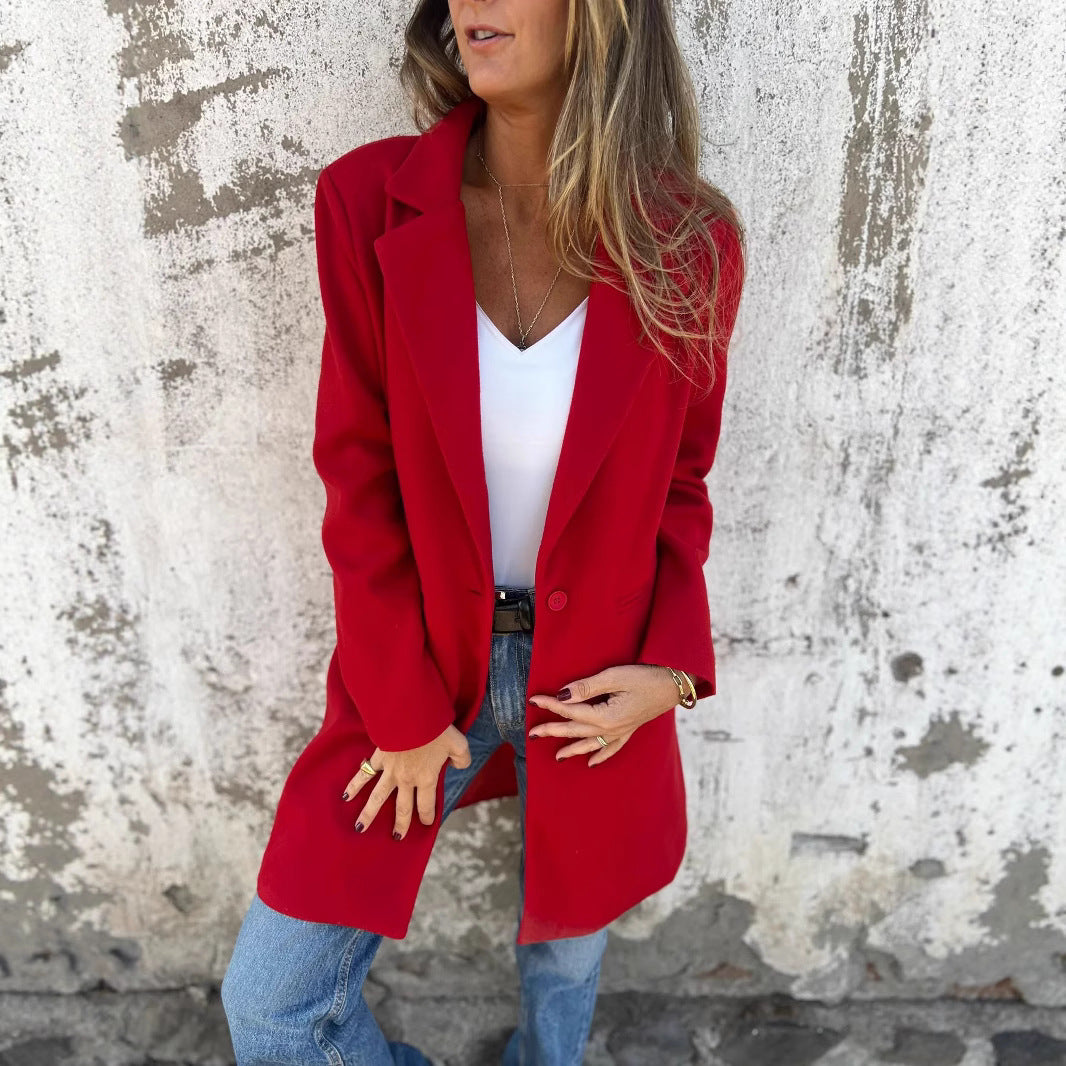 Dames Élégante et moderne Longue Veste Chic und Stil