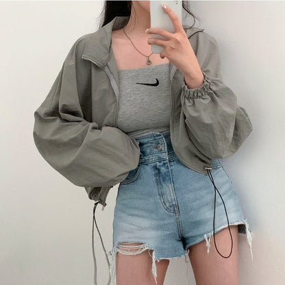 Veste coupe-vent décontractée pour femmes Chic & Stil