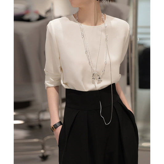 Blouse Femme Élégante à Manches Courtes Chic und Stil
