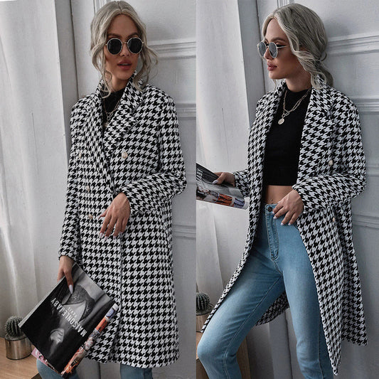 Blazer oversize pour femmes dans un design exclusif en pied-de-poule Chic und Stil