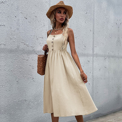 Robe midi à boutons Femme Chic und Stil