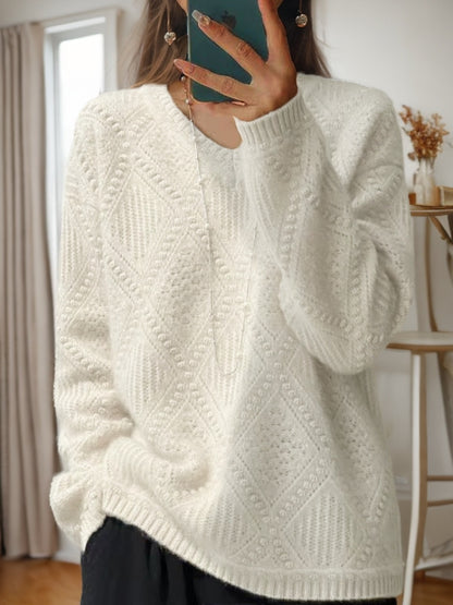 Pull en tricot pour femmes avec un traitement structuré et une texture douce Chic und Stil