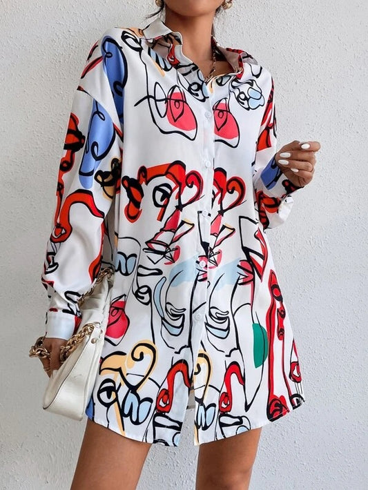Robe chemisier pour femmes dans un design artistique moderne Chic und Stil