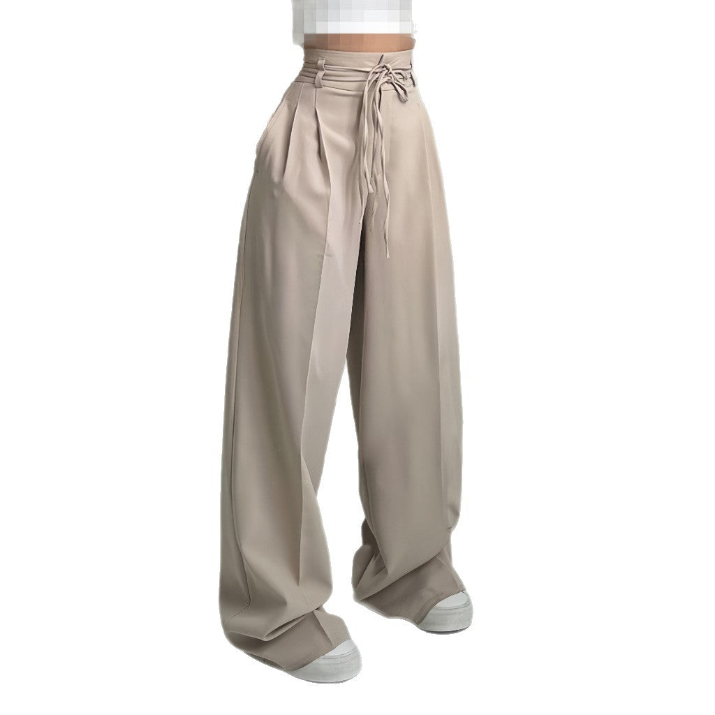 Loose chino pants for women with fitted belt Chic and Style