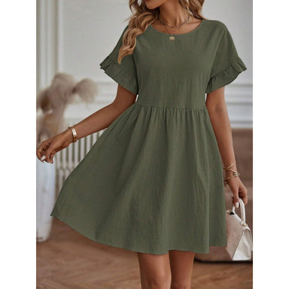 Robe d'été pour femmes avec ourlet froncé Chic und Stil