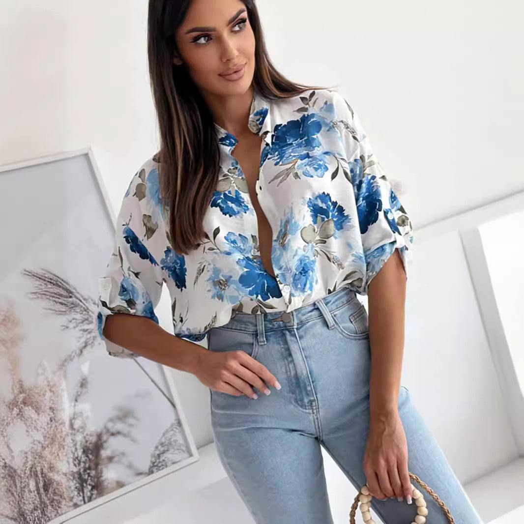 Blouse pour femmes avec design floral et coupe décontractée Chic und Stil