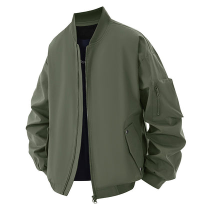 Functional bomber jacket for men with multiple pockets Chic und Stil
