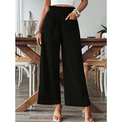 Airy palazzo pants for women with elastic waistband and large pockets Chic und Stil