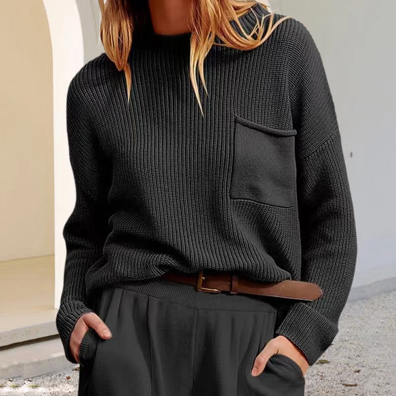 Pull décontracté pour femmes avec une fine structure côtelée et une coupe confortable Chic und Stil