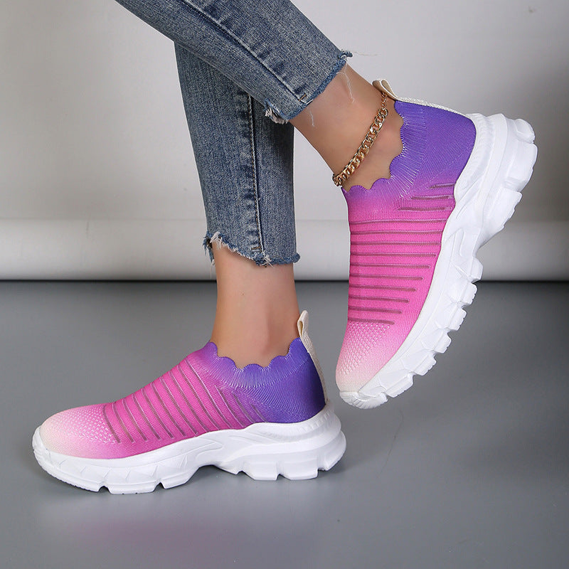 Baskets Slip-On Sportives pour Femmes avec un dégradé de couleur innovant Chic und Stil