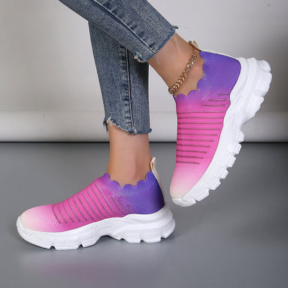 Baskets Slip-On Sportives pour Femmes avec un dégradé de couleur innovant Chic und Stil