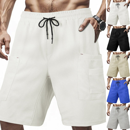 Shorts cargo décontractés pour hommes avec poches latérales pratiques et taille élastique Chic und Stil
