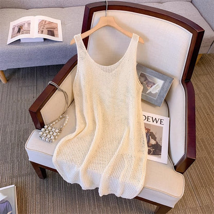 Dames combinaison en tricot aérienne avec un motif en maille fine Chic und Stil