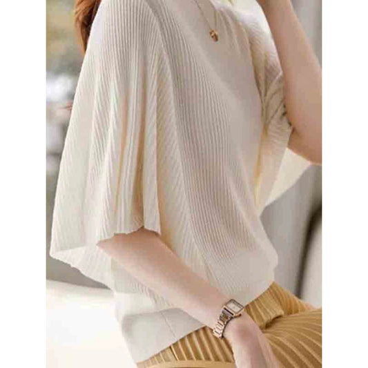 T-shirt tricot à manches courtes pour femmes Chic und Stil