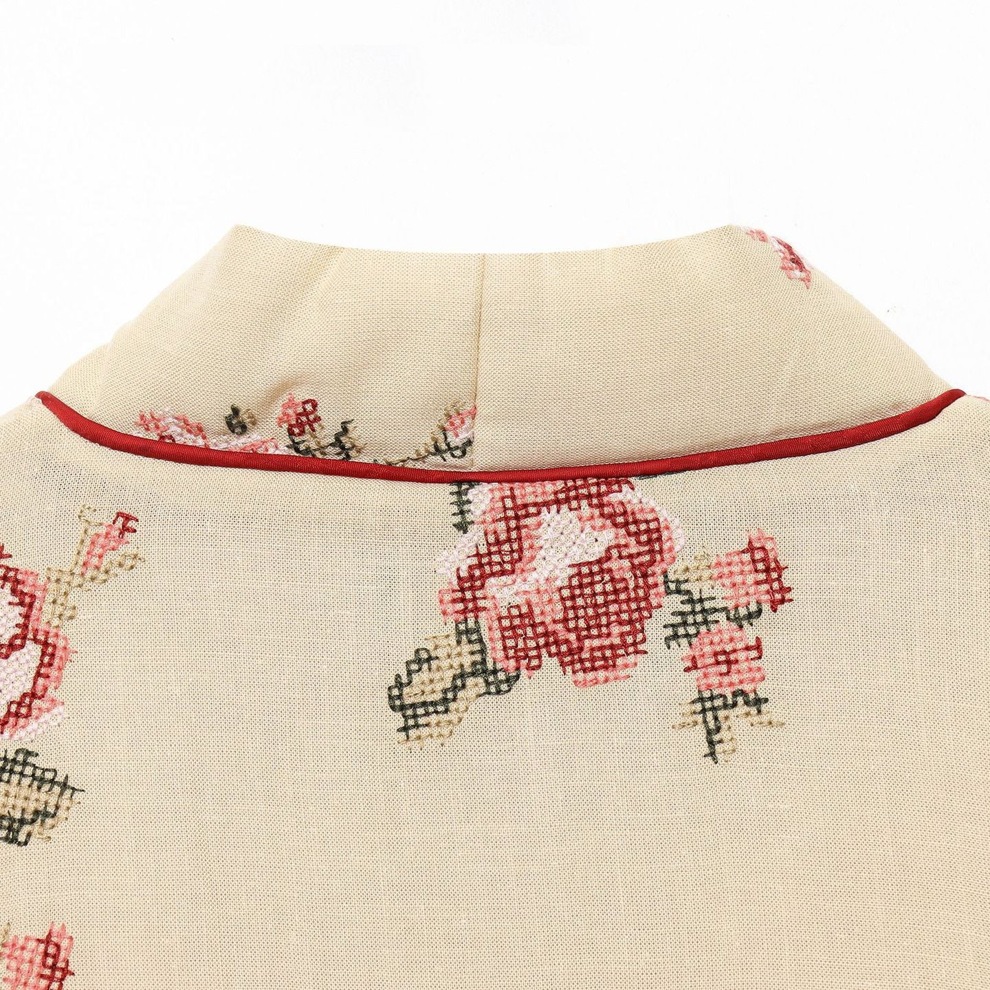 Dame Kimono avec broderie florale et ceinture élégante à la taille Chic und Stil