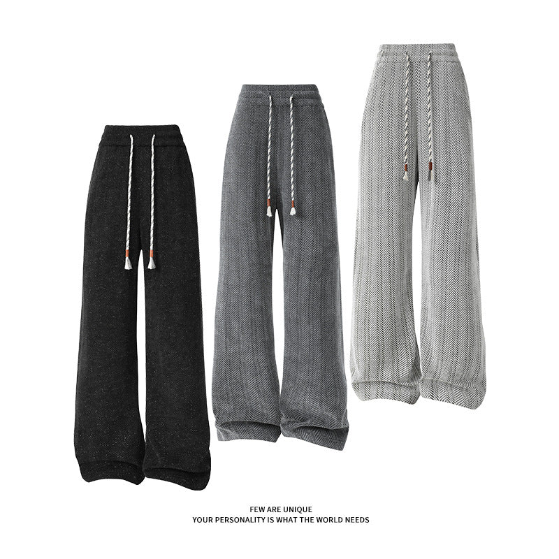Wide harem pants for women with elastic waistband and trendy zigzag pattern Chic and Style