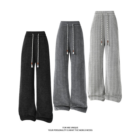Wide harem pants for women with elastic waistband and trendy zigzag pattern Chic and Style
