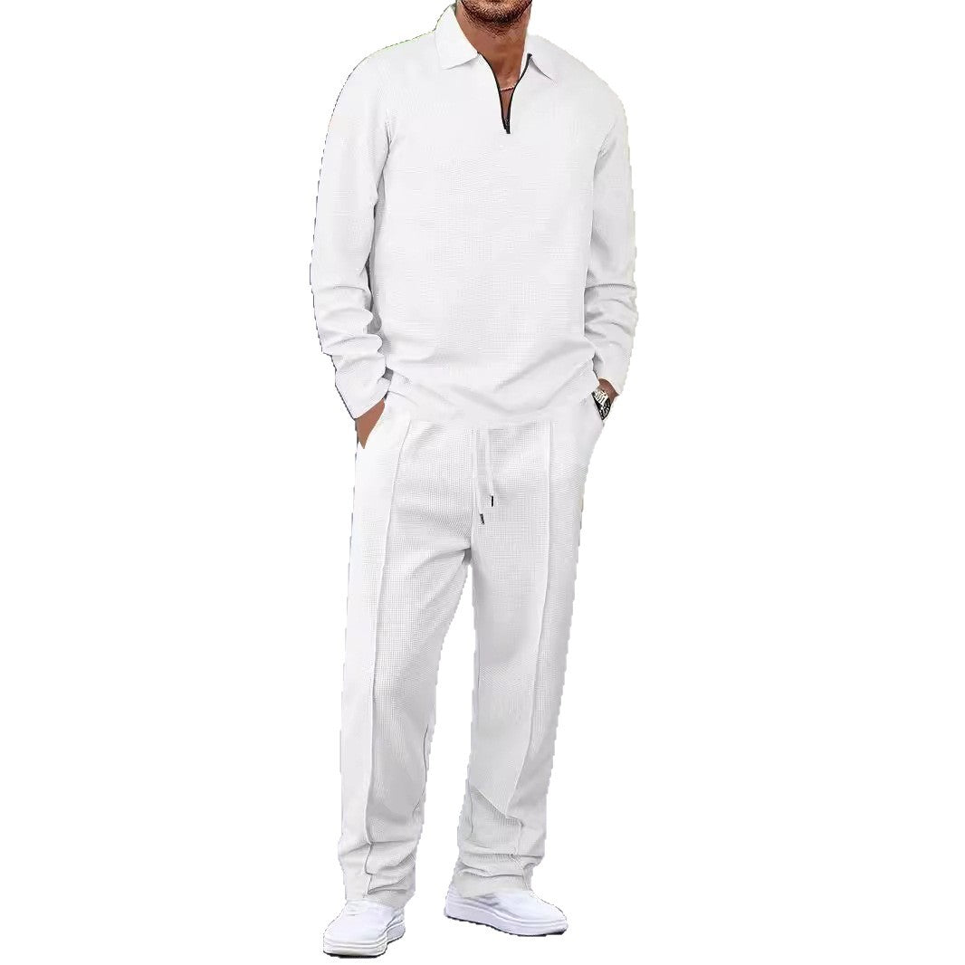 Men's sports hooded top set and stretch pants in breathable structured material Chic and Style