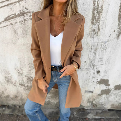 Dames Élégante et moderne Longue Veste Chic und Stil