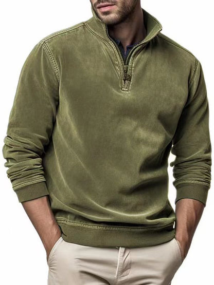 Pull sportif pour hommes avec col montant pratique Chic und Stil