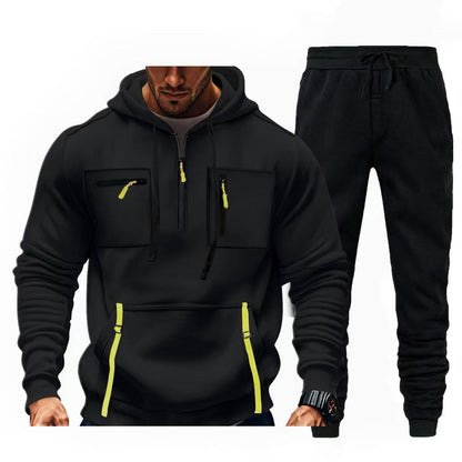 Men multifunctional hoodie and jogger pants Chic and Style