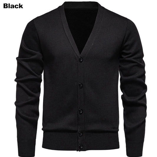 Men's Cozy Cardigan with V-Neck and Button Placket Chic und Stil