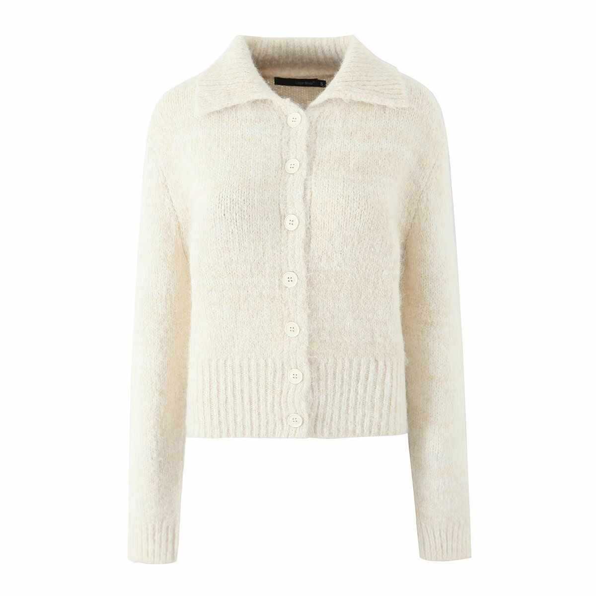 Dames cardigan en tricot confortable avec col classique Chic und Stil