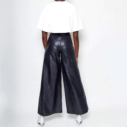 High-waisted leather pants for women Chic and Style