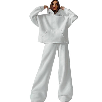 Casual oversized hoodie set for women and wide pants Chic and Style