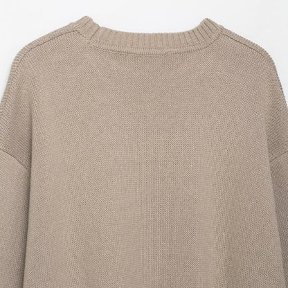 Femmes pull en tricot élégant décontracté avec des manches larges Chic und Stil