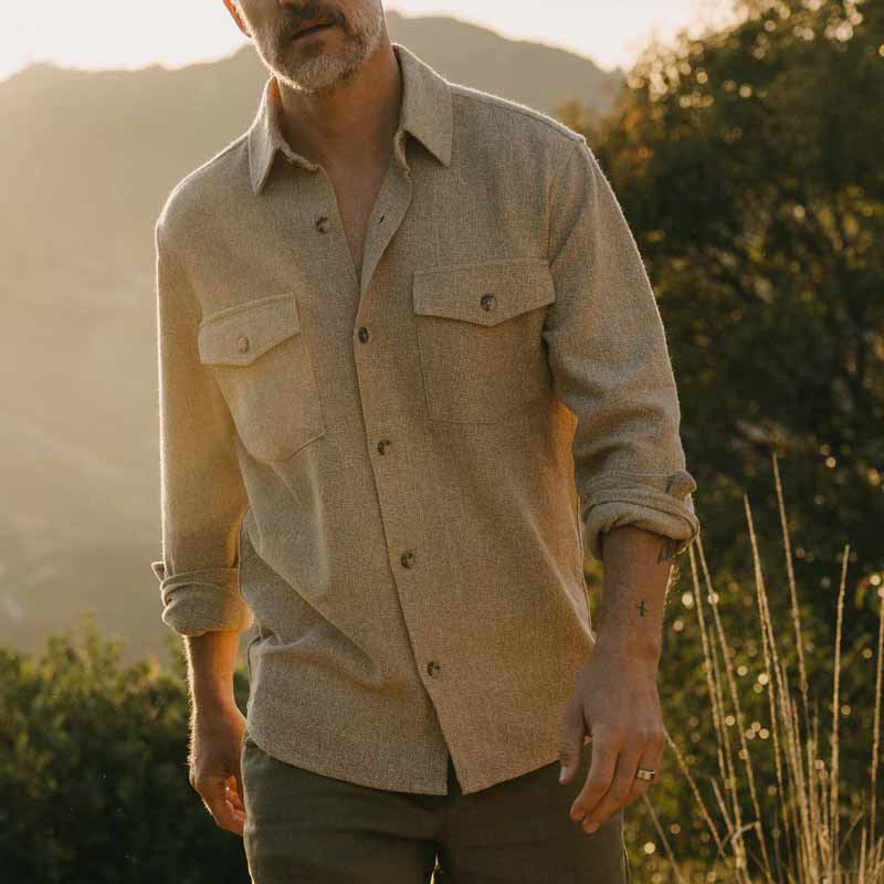 Chemise en flanelle polyvalente pour hommes avec poches plaquées Chic und Stil