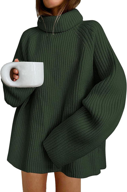 Dames pull ample avec col montant Chic und Stil