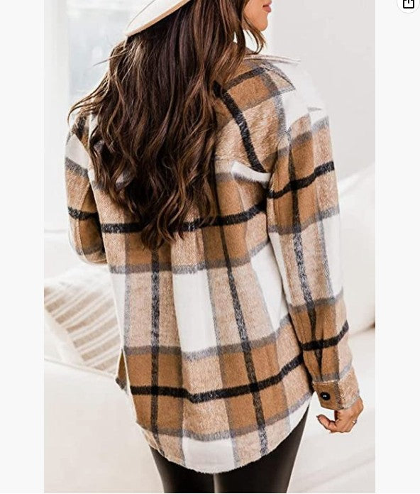 Dames Chemise en flanelle à carreaux Chic und Stil